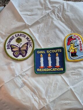Girl Scouts Rededication & Brownie Earth Magic Patch Set